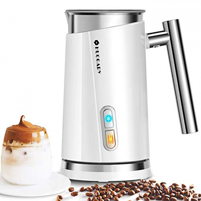 RESIGILAT - Aparat pentru Spuma de Lapte Latkon ®, Putere 500W, Dispozitiv Spumare Lapte Detasabil, Ideal Pentru Latte, Ciocolata, Cappuccino, Frappe, Functie de Incalzire Lapte, 300ml, Alb [7]