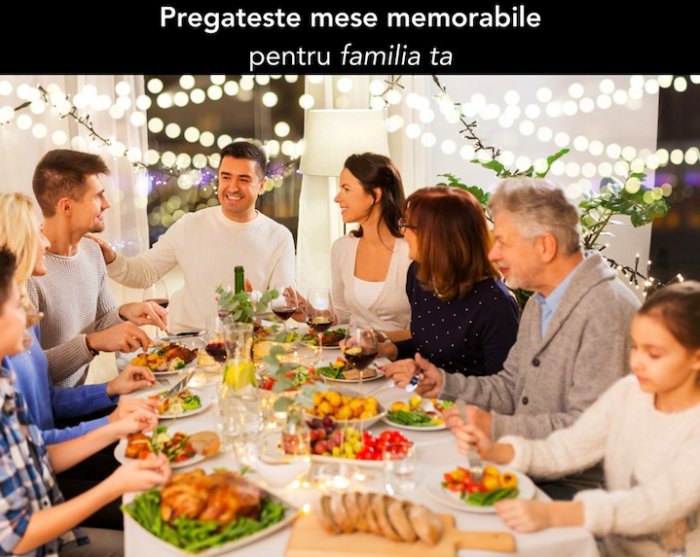 RESIGILAT - Friteuza cu aer cald, fara ulei, LATKON Air Fryer,  Ecran digital, 12 functii de gatire presetate, Capacitate 7 litri, 1800W, Negru [7]