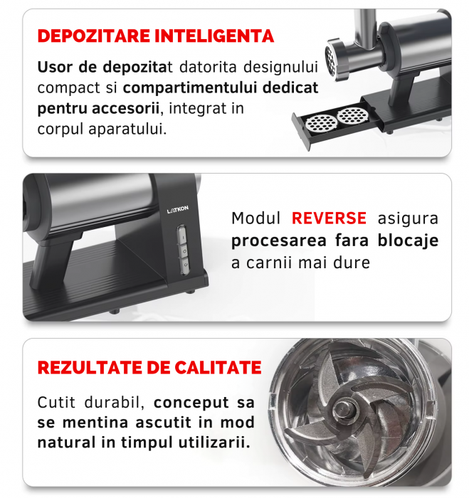masina tocat carne Latkon MG-001 2000W cu accesoriu suc rosii [6]