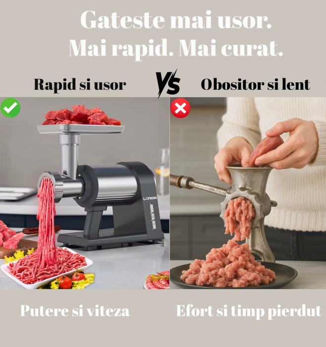 masina tocat carne Latkon MG-001 2000W cu accesoriu suc rosii [9]