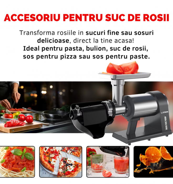 masina tocat carne Latkon MG-001 2000W cu accesoriu suc rosii [3]