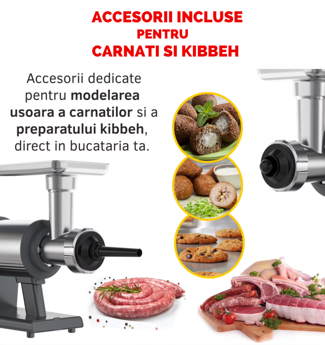 masina tocat carne Latkon MG-001 2000W cu accesoriu suc rosii [4]
