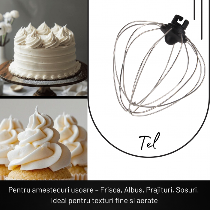 Mixer planetar Latkon LTK-1800 cu bol inox [4]