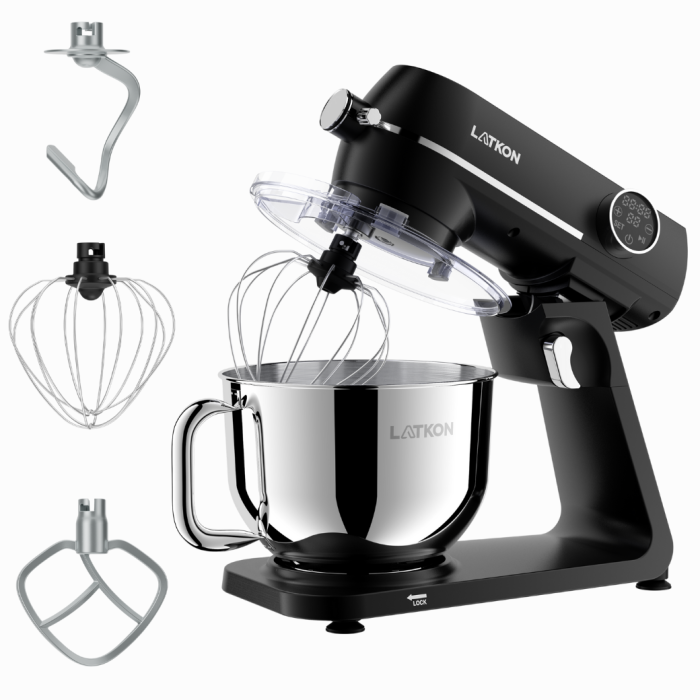 Mixer planetar Latkon LTK-1800 cu bol inox [2]