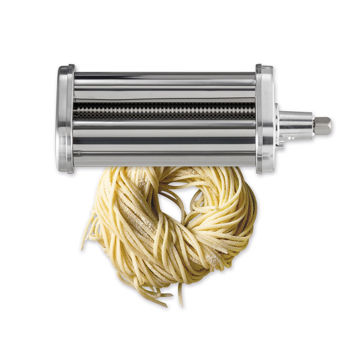 Set 3 accesorii pentru prepararea pastelor fettuccine, spaghetti si lasagna, compatibile cu mixerul Latkon® LTK-1800, Otel Inoxidabil, Argintiu [4]