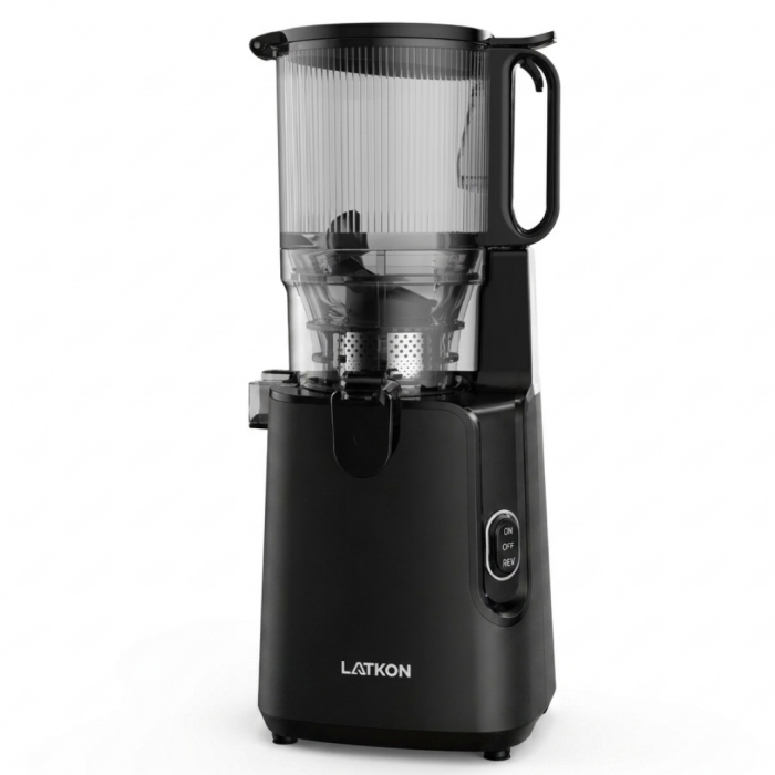 Storcator cu Presare la Rece Latkon®️ SJ250Nova, Putere 250W, Ax cu Melc, Silentios, Antioxidare, Recipient Suc 1.2L, Recipient Pulpa 1.1L, Negru [6]
