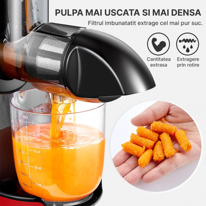 Storcător cu presare la rece Latkon, 150W, melc silențios [2]