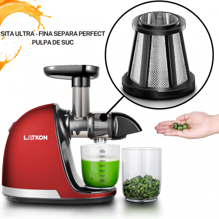 Storcător cu presare la rece Latkon, 150W, melc silențios [5]