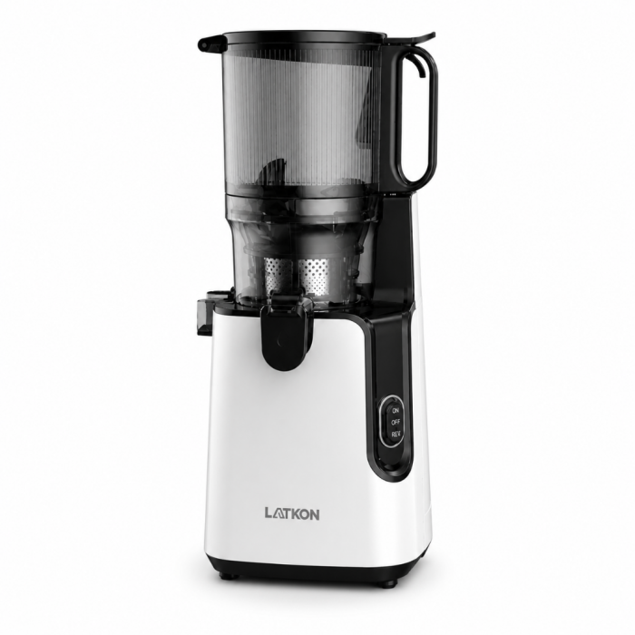 Storcator cu Presare la Rece Latkon®️ SJ250Nova, Putere 250W, Ax cu Melc, Silentios, Antioxidare, Recipient Suc 1.2L, Recipient Pulpa 1.1L, Alb [6]