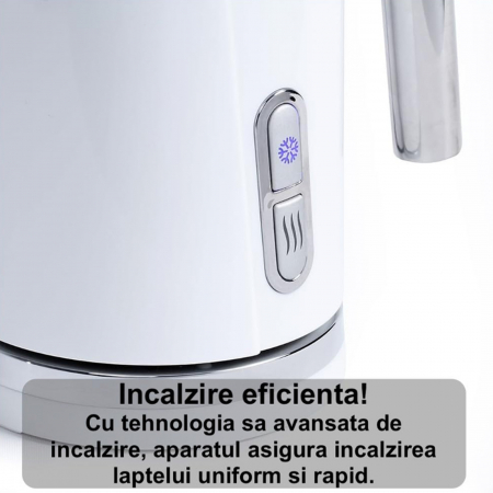 Aparat spumare și încălzire lapte Latkon, 500W, 300ml, 3 moduri, alb [2]