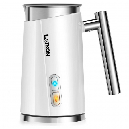 Aparate spumare lapte - Aparat spumare și încălzire lapte Latkon, 500W, 300ml, 3 moduri, alb
