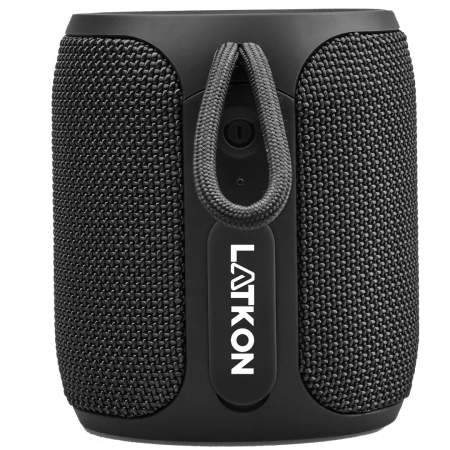 Boxă portabilă Latkon EchoMini, 16W, Bluetooth 5.3, IPX67, iluminare LED, negru [1]