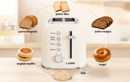 Fierbator Electric Latkon® EK2200Lite, Sticla/Inox, 1.7L, 2200W, Oprire automata, Baza rotativa 360, Iluminare LED [10]