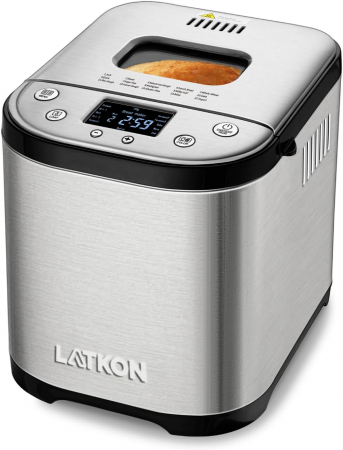 Masini de paine - Mașină de pâine Latkon MBF-001, 710W, 15 programe, 900g, timer, display LCD