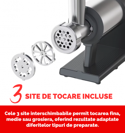 masina tocat carne Latkon MG-001 2000W cu accesoriu suc rosii [4]