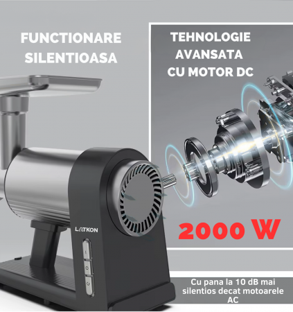 masina tocat carne Latkon MG-001 2000W cu accesoriu suc rosii [7]