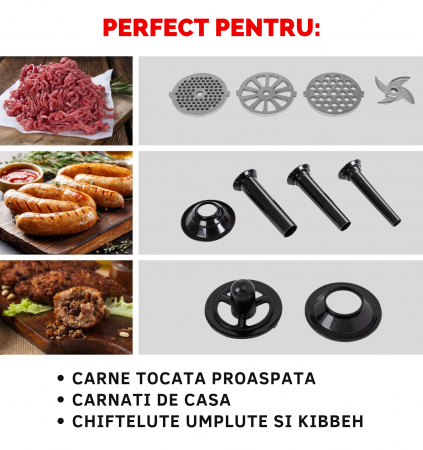 masina tocat carne Latkon MG-001 2000W cu accesoriu suc rosii [1]