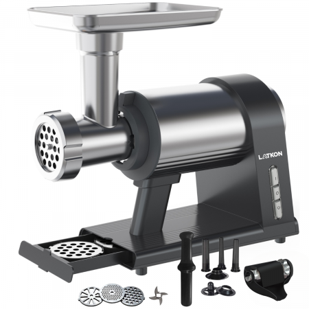 Masini de tocat - masina tocat carne Latkon MG-001 2000W cu accesoriu suc rosii