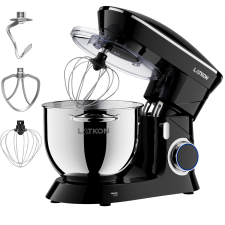 Mixere cu bol - Mixer planetar Latkon LTK-1500 cu bol inox
