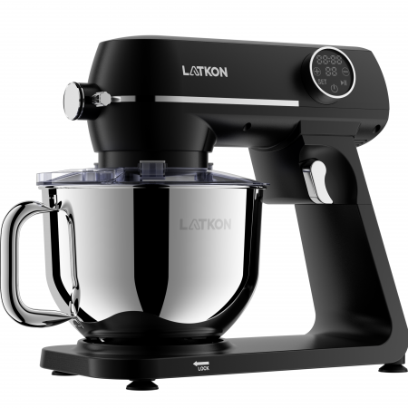 Mixere cu bol - Mixer planetar Latkon LTK-1800 cu bol inox