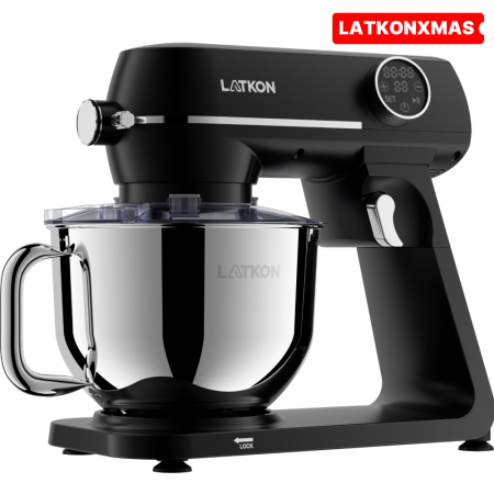 Electrocasnice pentru bucatarie - Mixer planetar Latkon LTK-1800 cu bol inox