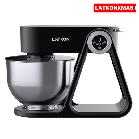 Electrocasnice pentru bucatarie - Mixer cu Bol Latkon A5-A 1500W, Bol Inox 5L, Negru
