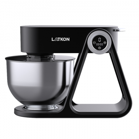 Mixere cu bol - Mixer cu Bol Latkon A5-A 1500W, Bol Inox 5L, Negru