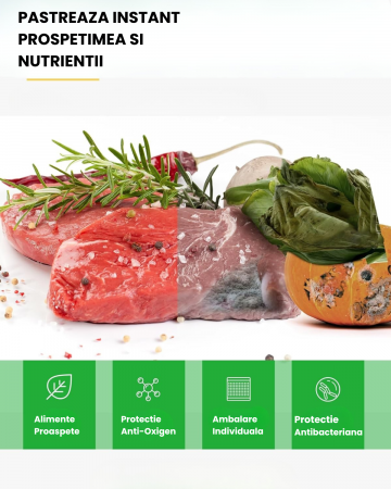 Set 3 role pungi de vidat gofrate Latkon®, 28 x 600 cm, Reutilizabile, Lavabile in Masina de Spalat, Rezistente, Ideale Pentru Depozitare sau Preparare Sous Vide, Fara BPA, Transparent [5]