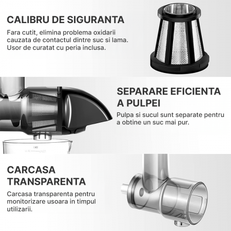 Storcător cu presare la rece Latkon, 150W, melc silențios [3]