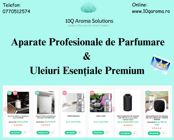Aparate și esențe profesionale de parfumare