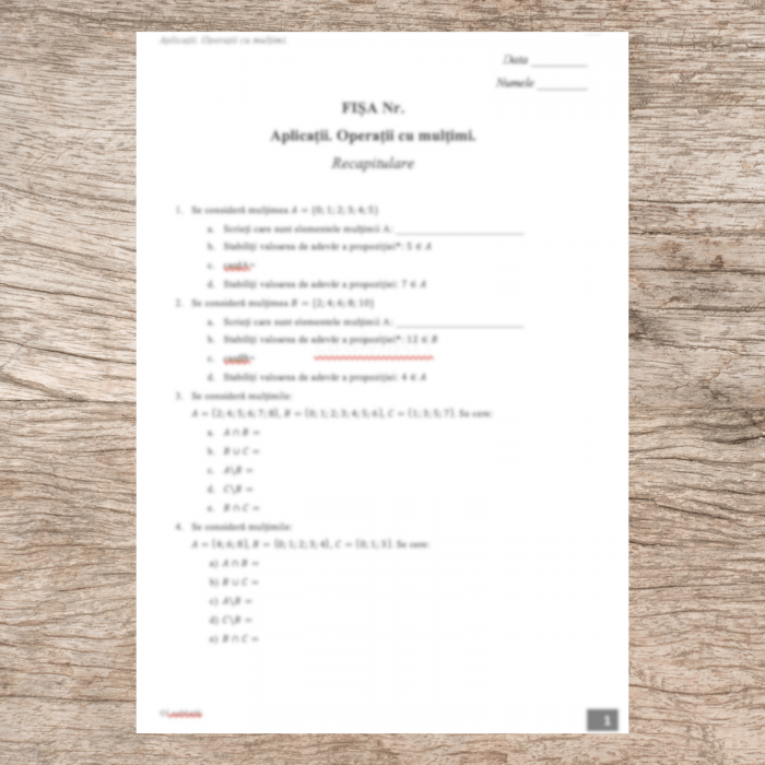 Aplicații Operații cu Mulțimi [1]