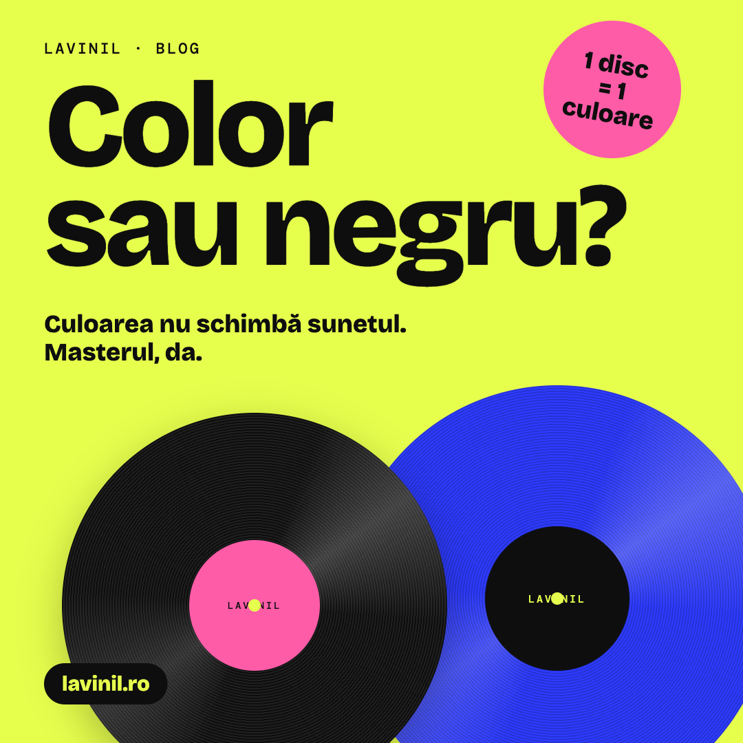 Vinil color vs. vinil negru: chiar sună diferit?