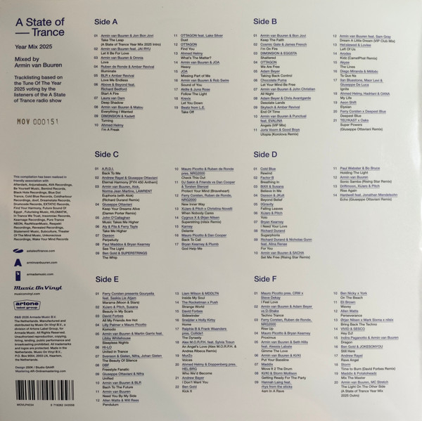 Armin van Buuren - A State Of Trance Year Mix 2025 - Vinil [3LP] [2]