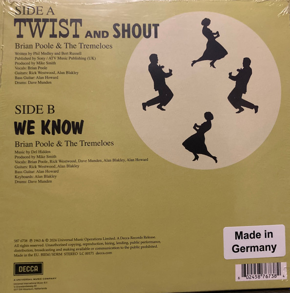 Brian Poole & The Tremeloes – Twist And Shout EP [2]