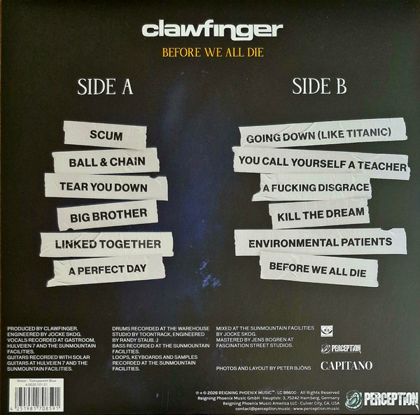 Clawfinger - Before We All Die - Vinil [1LP] [2]