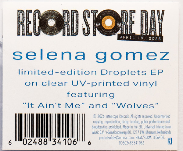 Selena Gomez – Droplets - Vinil [1EP] [2]