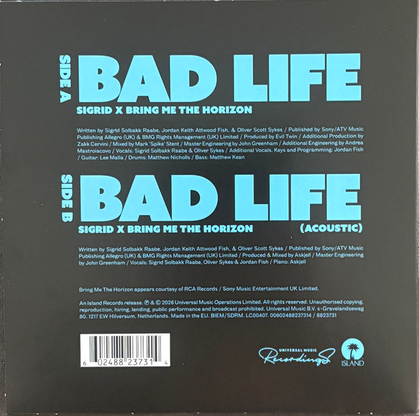 Sigrid X Bring Me The Horizon – Bad Life - Vinil [1EP] [2]