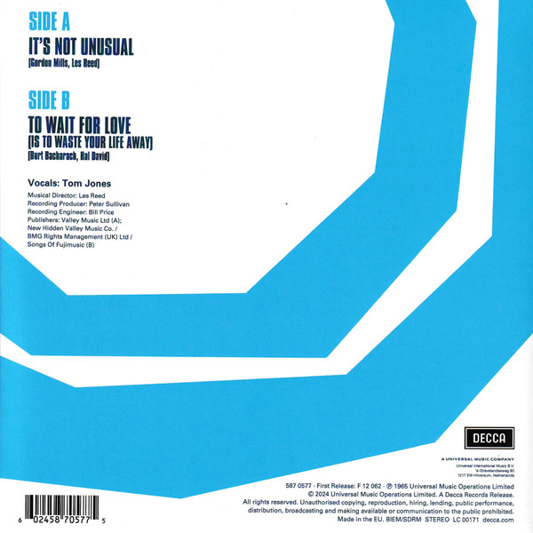 Tom Jones – It's Not Unusual EP [2]