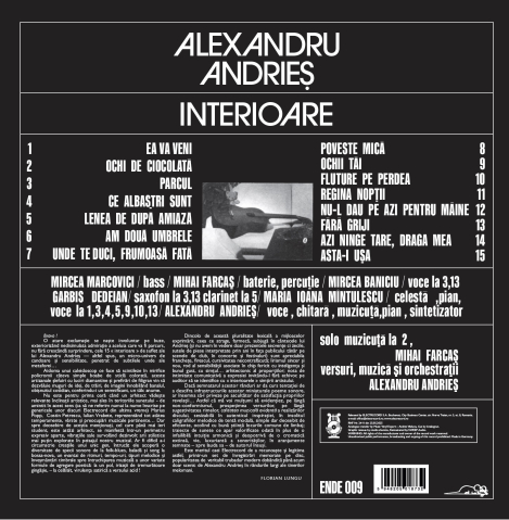 Alexandru Andries – Interioare - Vinil [1LP] [1]