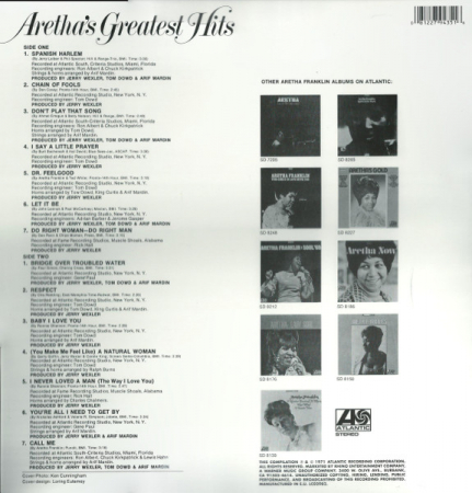 ARETHA FRANKLIN - GREATEST HITS - LP [1]