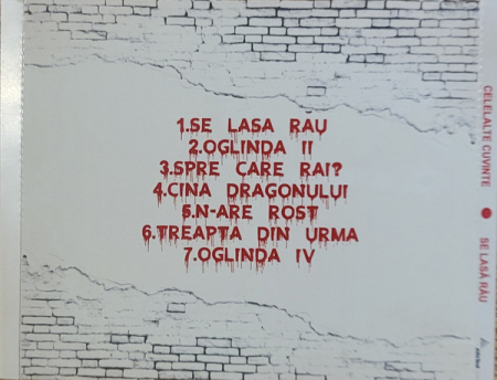 Celelalte Cuvinte – Se Lasa Rau - CD [1]
