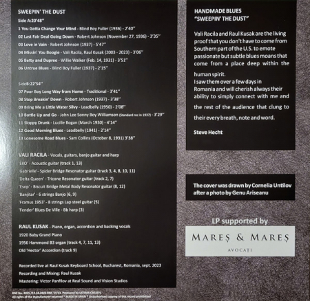 Vali SirBlues Racila, Raul Kusak – Sweepin' The Dust - Handmade LP [1]
