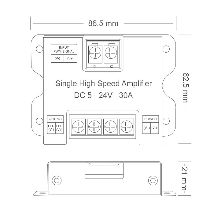 Amplificator banda led 1 canal 360W monocanal [3]
