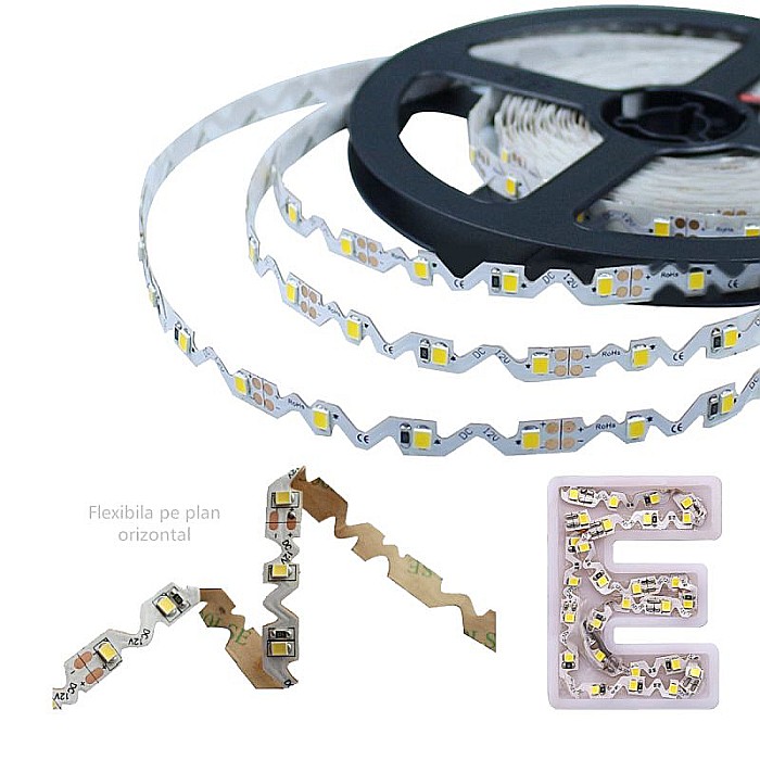 Banda led 3d pentru reclame luminoase zigzag [4]