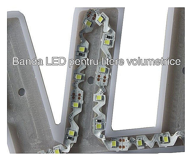 Banda led 3d pentru reclame luminoase zigzag [3]