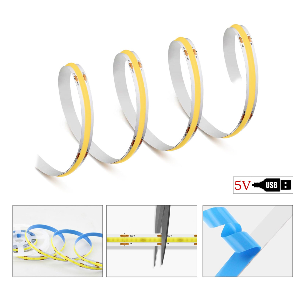Banda led COB 5V Alb natural 4300K [2]
