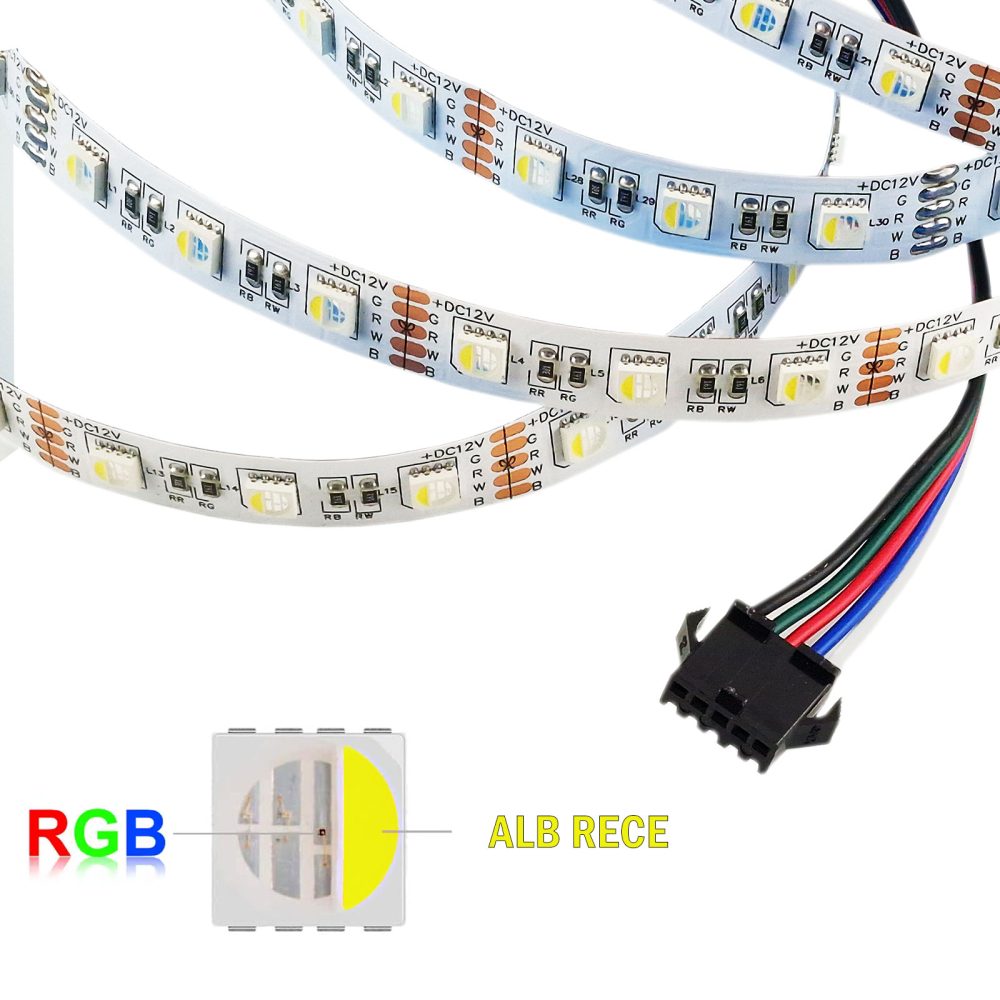 Banda led RGBW 12V RGB Alb Rece [1]