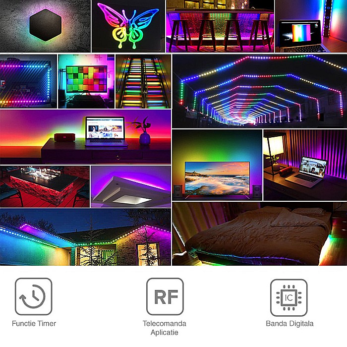 Controler muzical 8 canale banda led digitala SP608E [2]