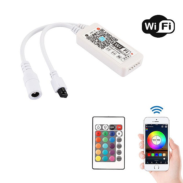 Controler RGBW WiFi + IR 12V 24V [2]