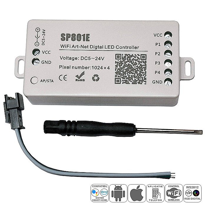 Controller Art-Net SP801E WiFi led pixel [4]